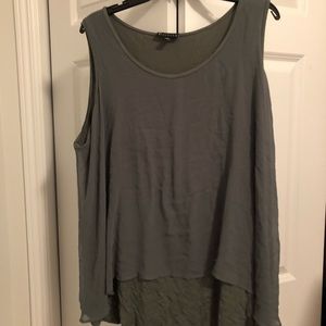 Grayish purple 2 layer tank